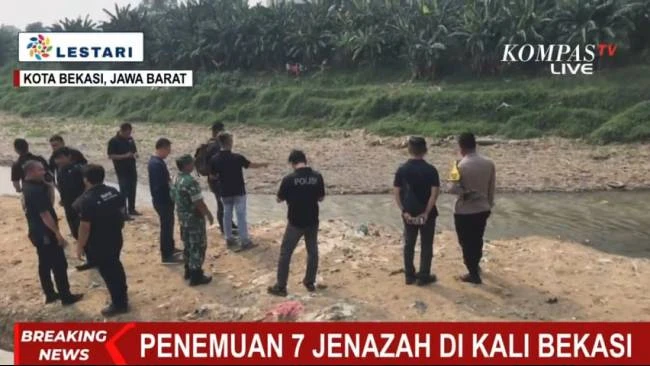 速報！住民騒然、ブカシ川で7人の遺体発見