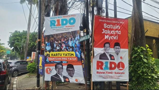 Banyak Baliho RK-Suswono Halangi Trotoar, Jubir: Maaf, Ini karena Antusiasme Masyarakat