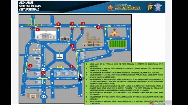 Rekayasa Lalu Lintas Reuni 212, Hindari Lokasi Ini