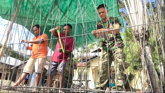 TMMD Kodim 1304 Gorontalo Bangun Penampungan Air Bersih di Desa Buata Kabupaten Bone Bolango