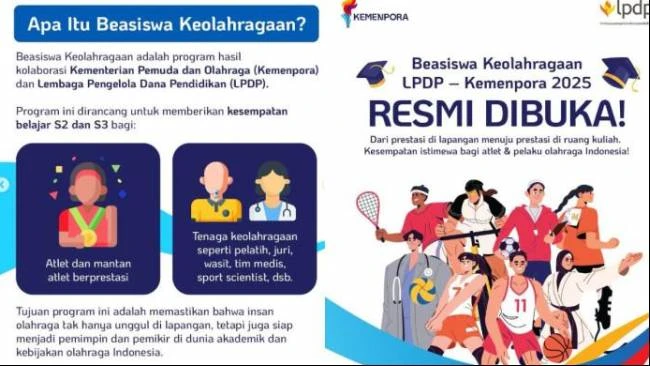 Kesempatan Emas bagi Insan Olahraga, Kemenpora Buka Pendaftaran Beasiswa LPDP 2025