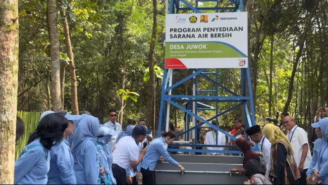 Pertamina Wujudkan Kemandirian Desa di Sragen Lewat Sarana Air Bersih dan Pelatihan Pengelolaan