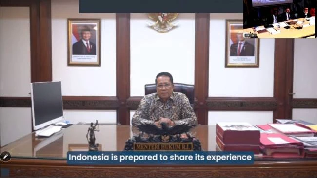 Di Forum Internasional, Menteri Supratman Berbagi Pengalaman Perluas Akses Keadilan lewat Posbankum