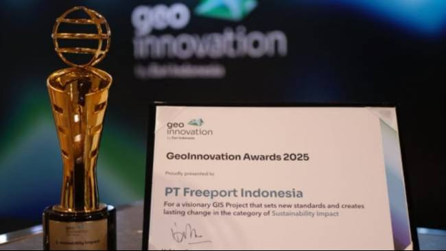 PT Freeport Indonesia Raih GeoInnovation Award 2025 Berkat Inovasi Teknologi Geospatial