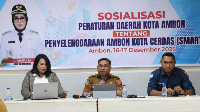 Dorong Implementasi Smart City, Diskominfosandi Sosialisasikan Perda Ambon Kota Cerdas