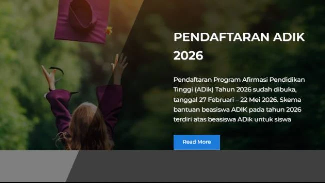 Masih Ada Waktu! Kemdiktisaintek Ingatkan Segera Daftar Program Beasiswa ADik 2026, Catat Detilnya