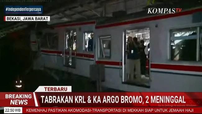 Kecelakaan Kereta di Stasiun Bekasi Timur: 2 Korban Meninggal Dunia Dikonfirmasi KAI Daop 1