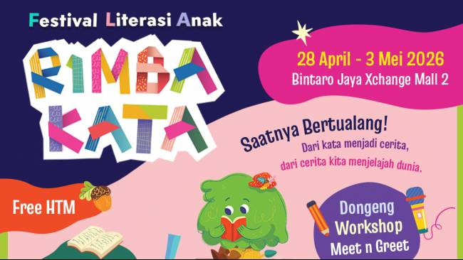 Festival Literasi Anak Rimba Kata 2026 Digelar di Bintaro, Ajak Anak Belajar Sambil Bermain
