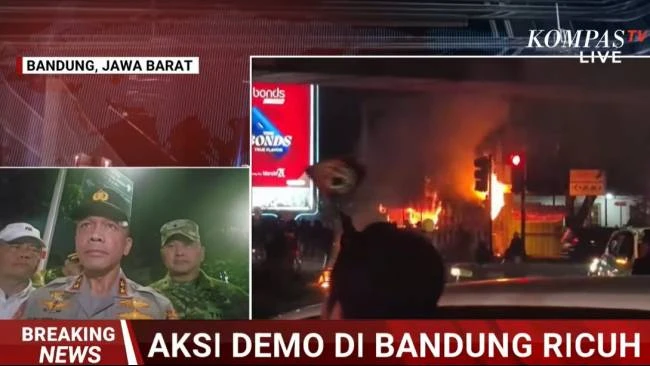 Massa Tak Dikenal Rusak Fasilitas Umum Saat May Day Bandung, Polisi Siap Tindak Tegas