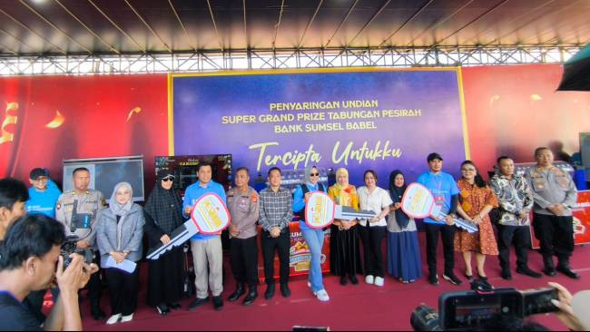 Pemprov Sumsel dan Bank Sumsel Babel Dorong UMKM lewat Undian Pesirah