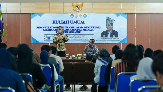 Wamenko Pangan dan ULM Perkuat Strategi FOLU Net Sink 2030 untuk Ketahanan Pangan