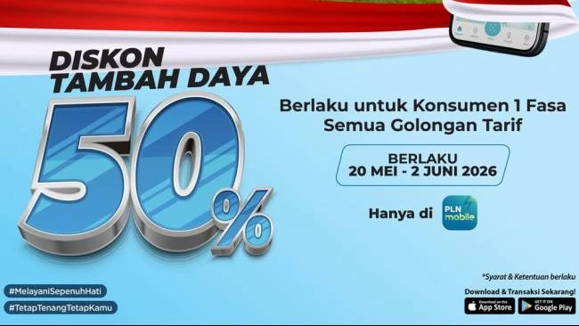 Diskon Tambah Daya Listrik PLN 50 Persen Berlaku 20 Mei–2 Juni, Ini Syaratnya