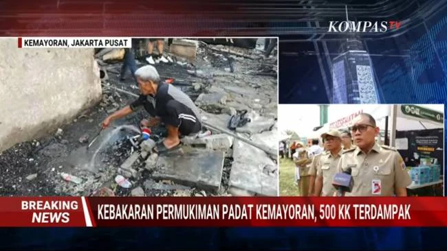 Kebakaran Kemayoran: Pemerintah Siapkan Bantuan Air Bersih hingga Layanan Kependudukan untuk Warga