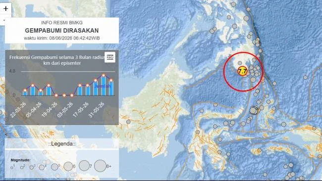 BNPB Minta Warga 5 Wilayah Pesisir Menjauh dari Pantai Usai Gempa M7,7 Sulawesi