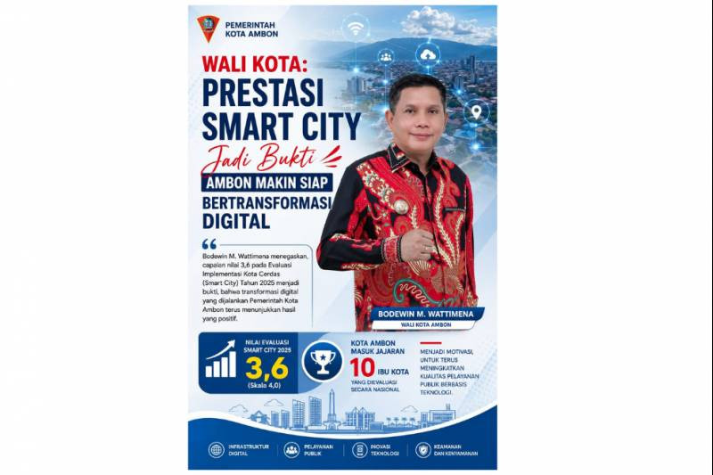 Prestasi Smart City Nasional, Ambon Perkuat Layanan Publik Berbasis Teknologi Digital