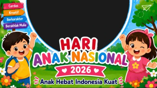 25 Link Twibbon dan Ucapan Hari Anak Nasional 2026 yang Bisa Diunggah di Sosial Media, Kompas.tv