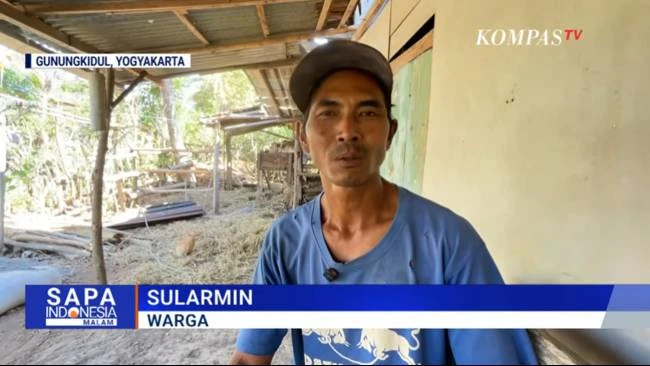 Warga di Gunungkidul Terdampak Kekeringan, Terpaksa Jual Hewan Ternak untuk Beli Air Bersih