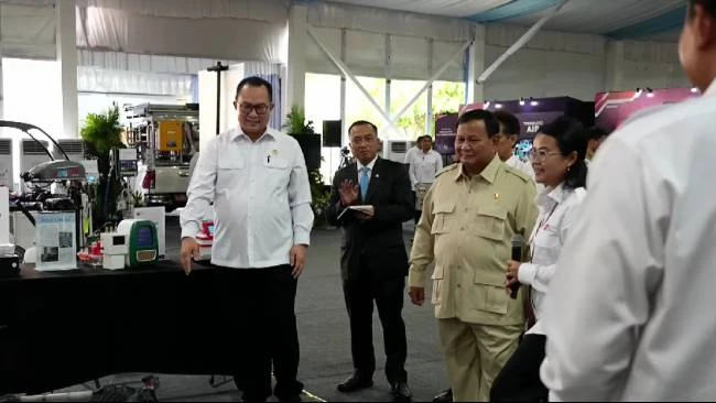Presiden Prabowo Tinjau Pameran Inovasi dan Teknologi BRIN di Istana