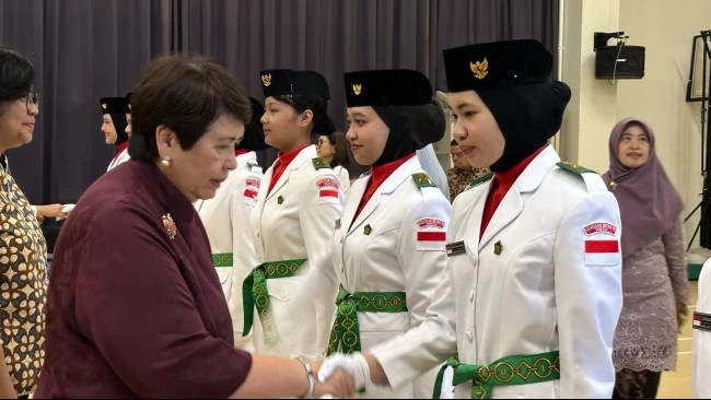 Dubes RI untuk Jepang Resmi Mengangkat 25 Anggota Paskibra KBRI Tokyo 2026