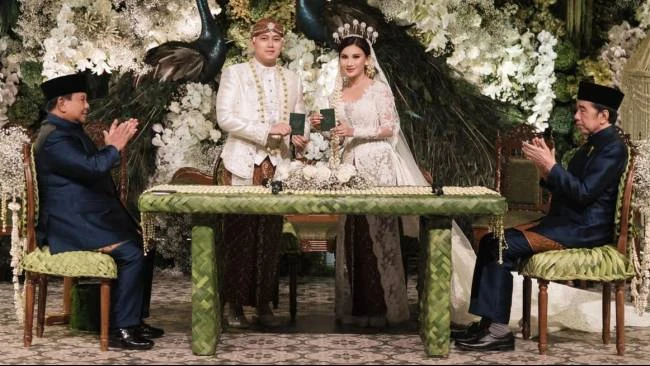 Prabowo and Jokowi Serve as Witnesses at Wedding of Presidential Secretary Rizky Irmansyah