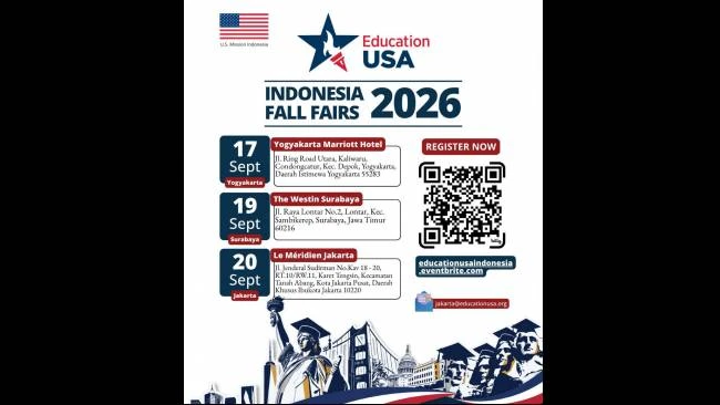 Kedutaan Besar AS akan Gelar Pameran Pendidikan Tinggi di Tiga Kota Ini pada September 2026