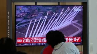 korea-utara-pamer-kekuatan-rudal-artileri-drone-ditembakkan-bersamaan