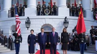 trump-sambut-xi-jinping-dengan-upacara-militer-dan-jamuan-mewah