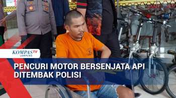 Pencuri Motor Bersenjata Api Ditembak Polisi