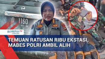 Temuan Ratusan Ribu Ekstasi, Mabes Polri Ambil Alih