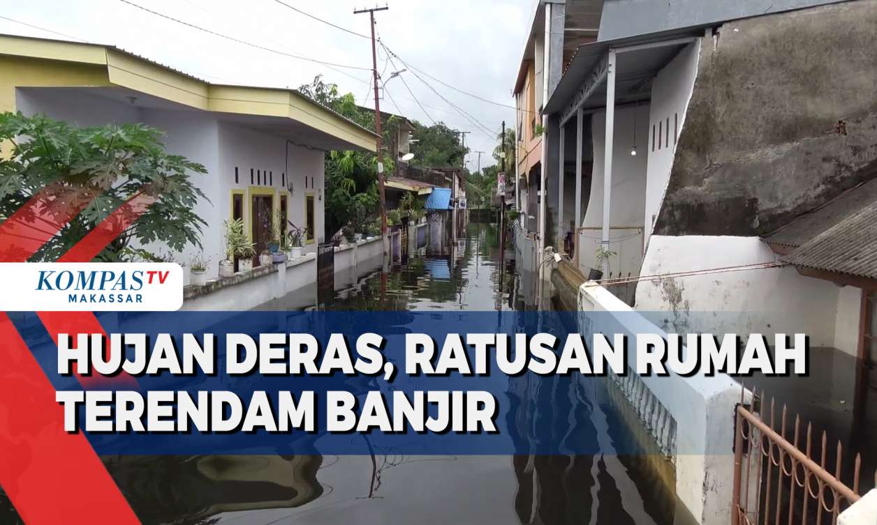 Hujan Deras, Ratusan Rumah Terendam Banjir