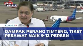 Tiket Pesawat Naik 9-13 Persen, Menko Airlangga: Akibat Perang, Harga Avtur Naik