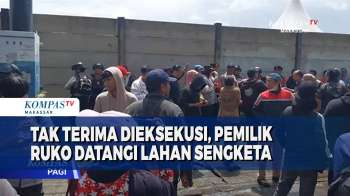 Tak Terima Dieksekusi, Pemilik Ruko Datangi Lahan Sengketa