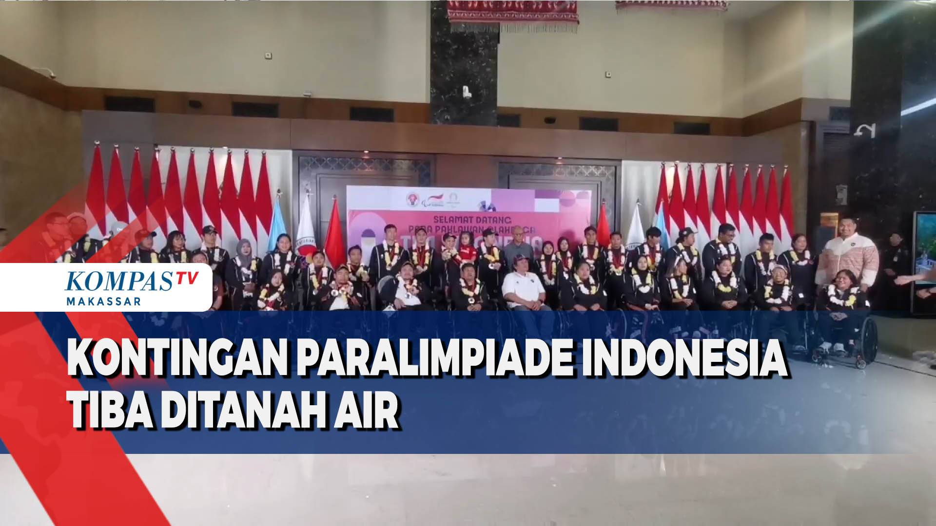 Kontingen Paralimpiade Indonesia Tiba Ditanah Air