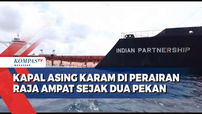 Kapal Asing Karam di Perairan Raja Ampat Selama Dua Pekan