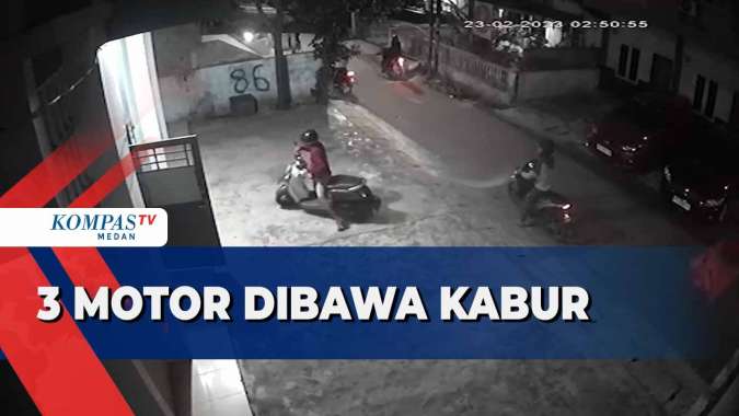 Satu Malam, Dua Pencuri Bawa Kabur 3 Motor Termasuk Motor Kades