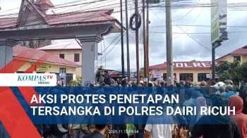 Aksi Protes Terkait Penetapan Tersangka Di Polres Dairi Berlangsung Ricuh