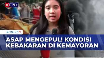 Terbaru! Penampakan Kebakaran Gedung Terra Drone Di Kemayoran, Asap Mengepul