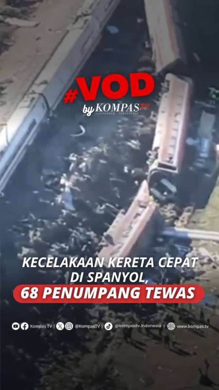 Kecelakaan Maut Kereta Cepat Di Spanyol, 68 Penumpang Tewas