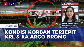 Proses Evakuasi 3 Korban Terjepit KRL & KA Argo Bromo Di Stasiun Bekasi Timur, Gerbong Dipindah