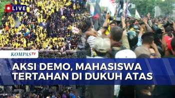 Akses Jalan Diblokade, Massa Demo Tertahan Di Dukuh Atas | KOMPAS PETANG