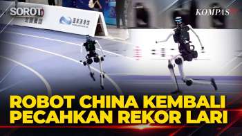 Pecahkan Rekor Lagi! Robot Humanoid China Lari 100 Meter Dalam 8,86 Detik