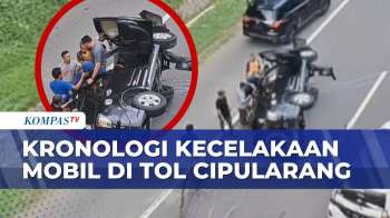 Kecelakaan Mobil Di Tol Cipularang, Dua Penumpang Selamat Dievakuasi | SAPA MALAM
