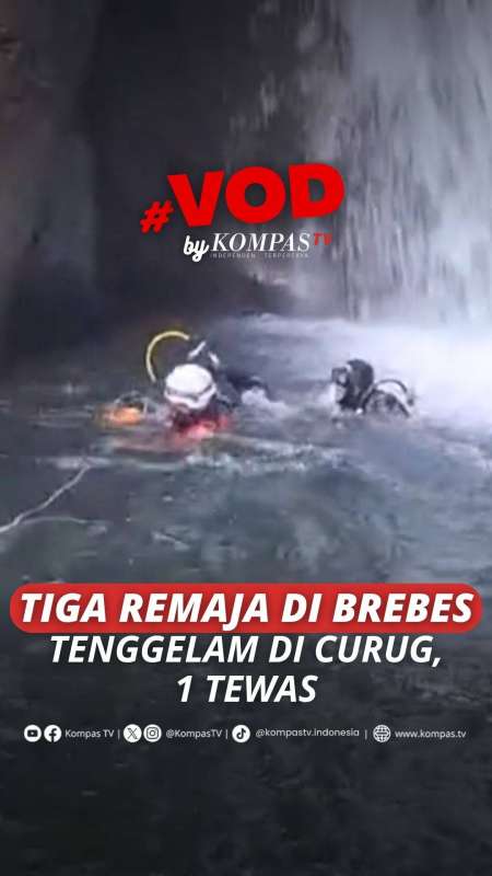 Tiga Remaja Di Brebes Tenggelam Di Curug, 1 Tewas