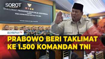 Prabowo Beri Taklimat Di Depan 1.500 Dansat TNI, Disambut Lagu Maju Tak Gentar