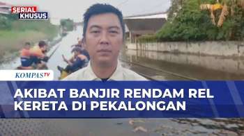 Banjir Rendam Rel Kereta Di Pekalongan, 8 Perjalanan Kereta Api Dibatalkan PT KAI