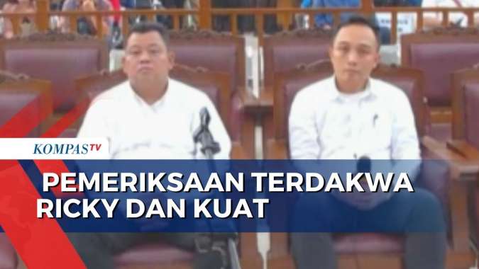 Hakim dan Jaksa Periksa Keterangan Terdakwa Ricky Rizal dan Kuat Ma ruf ...