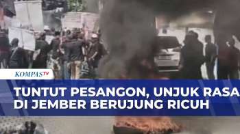 Demo Mantan Karyawan Pabrik Triplek Di Jember Berujung Ricuh, Tuntut Kepastian Uang Pesangon