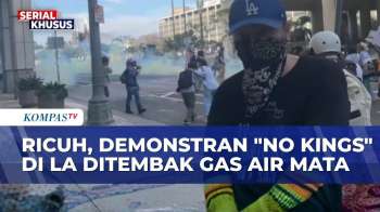 Bentrokan Demo “No Kings” Di Los Angeles, Polisi Tembakkan Gas Air Mata Ke Massa