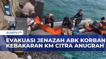 Evakuasi Dramatis 2 Jenazah ABK KM Citra Anugrah Usai Ledakan Kapal di Pelabuhan Selayar