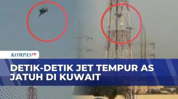 Detik-Detik Pesawat Tempur AS Yang Tembak Iran Dilaporkan Jatuh Di Area Kilang Kuwait